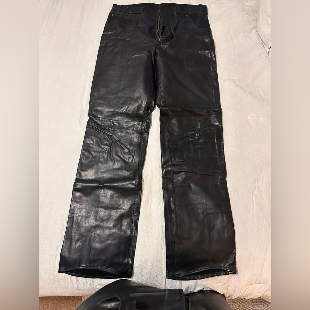Mens leather pants
